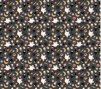 Sweet tooth halloween  - Treats Black| Poppie cotton | Elea Lutz | trick or treat | In stock