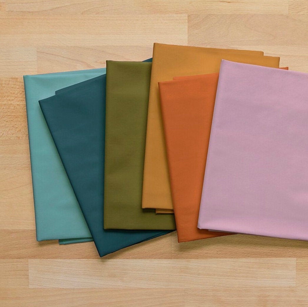 New colors of Pure solids | AGF | Fat quarter bundle 10 fabrics | Fast shipping | 1/2 yard option
