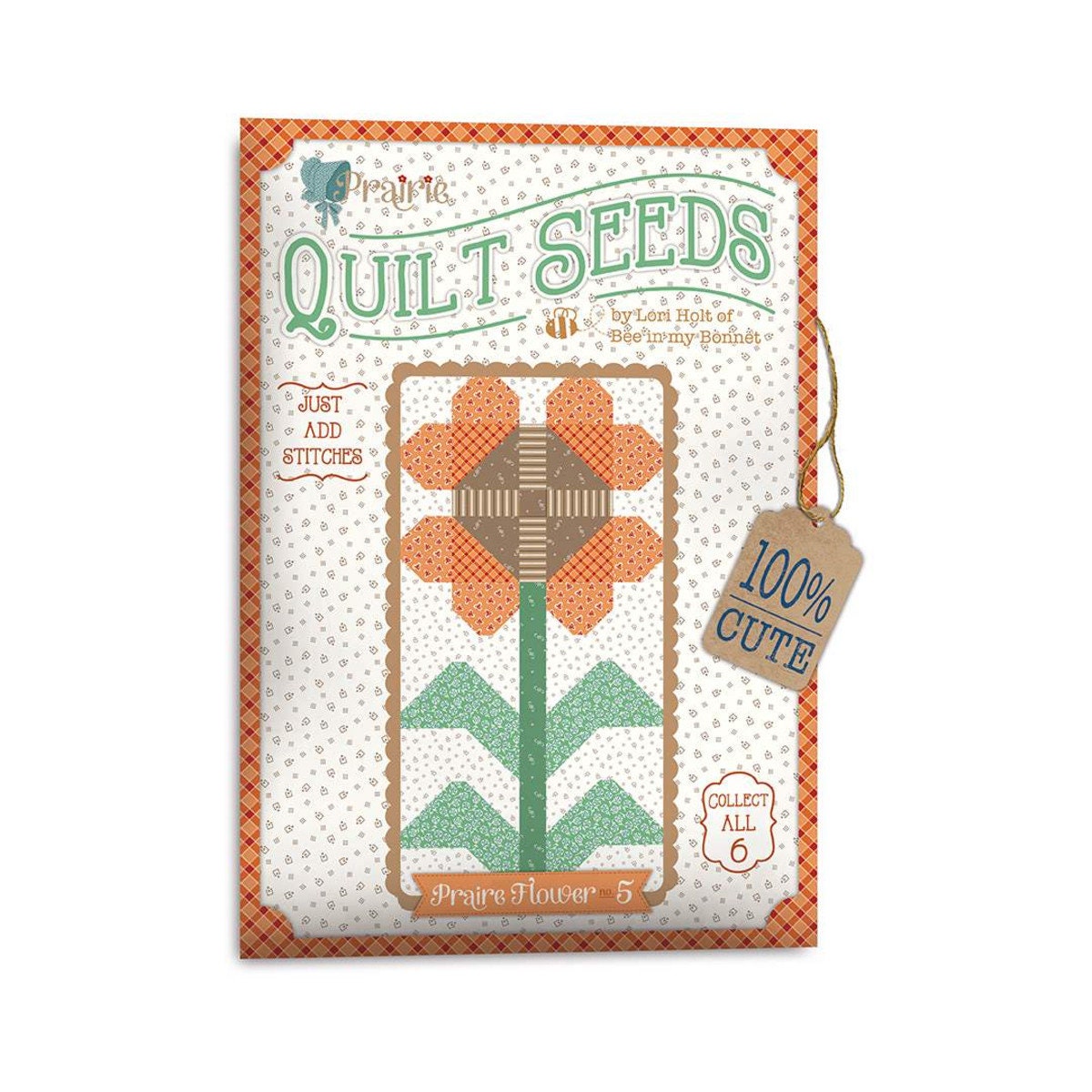 Lori Holt Quilt Seeds Pattern Prairie Flower 5 | Bee in my Bonnet | number 5 of 6 | RBD | ST-25528