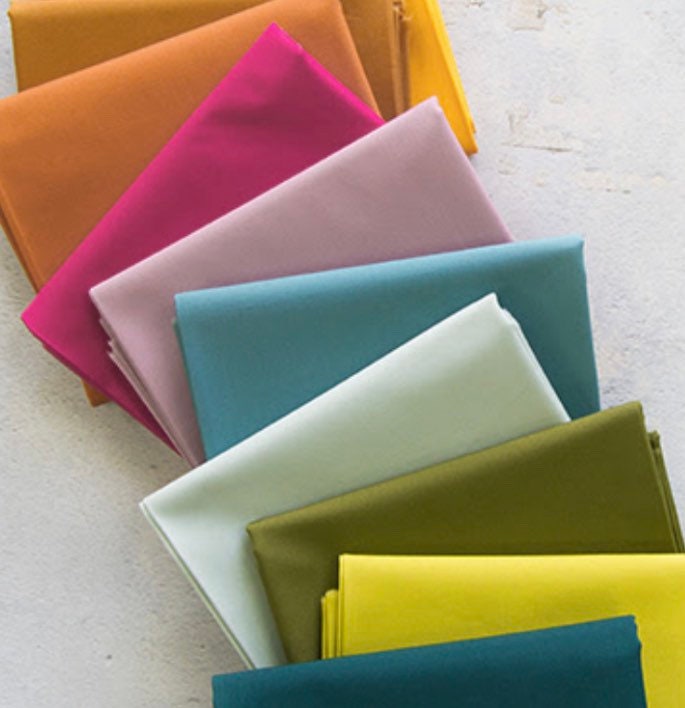 New colors of Pure solids | AGF | Fat quarter bundle 10 fabrics | Fast shipping | 1/2 yard option