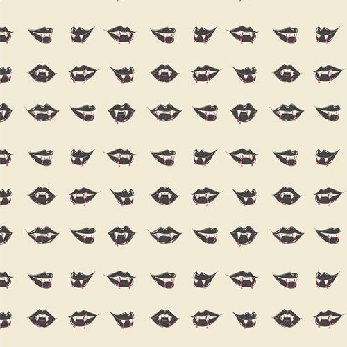 Fangtastic Lips SNS-13040 | AGF | 100% cotton | Sweet ’n Spookier | in stock | Halloween