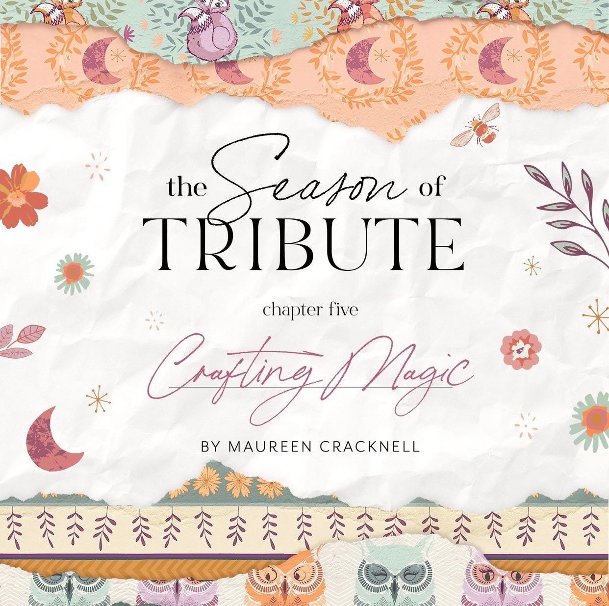The Season of Tribute yardage - Crafting magic by Maureen Cracknell | AGF | Bumble Five TRB5008 | In stock