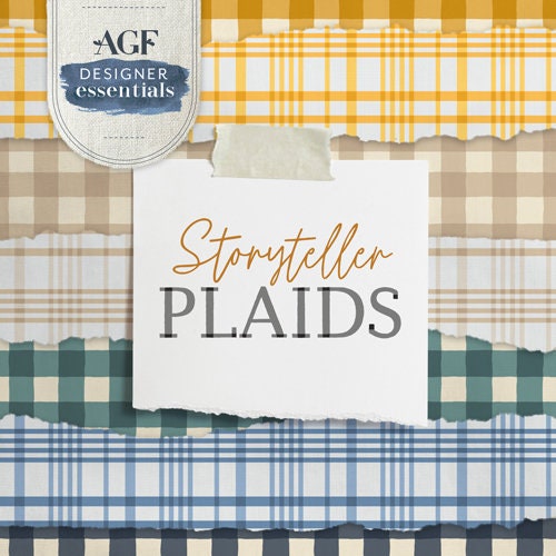 Storyteller Plaids - Small plaid of my dreams Coral by Maureen Cracknell | AGF | PLDS906 | IN STOCK