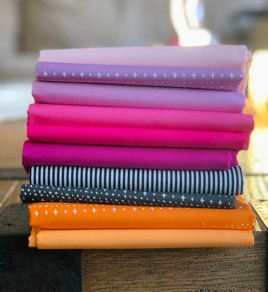 Halloween AGF blenders | Fat quarters / 1/2 yards bundles 10 fabrics | Fast shipping | Pure solids | spooky n sweet - spooky n witchy