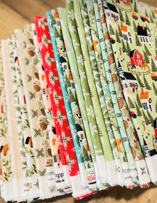 Prairie Christmas - 21 Fat quarter bundle | Poppie cotton | Amanda Grace | Holiday | in stock PRECUT