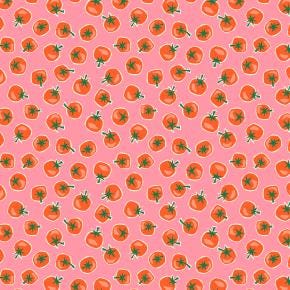 LV801-TR1 In The Vegetable Garden - Fresh Veggies - Tomato Red Fabric | Cotton+Steel Fabrics | Loes van Oosten - in stock