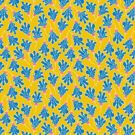 LV800-SB4 In The Vegetable Garden - Garden - Sky Blue Fabric | Cotton+Steel Fabrics | Loes van Oosten - in stock