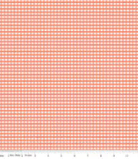 1/8” Small Gingham Salmon Riley Blake Designs | C440 | 100% cotton | design by RBD | in stock