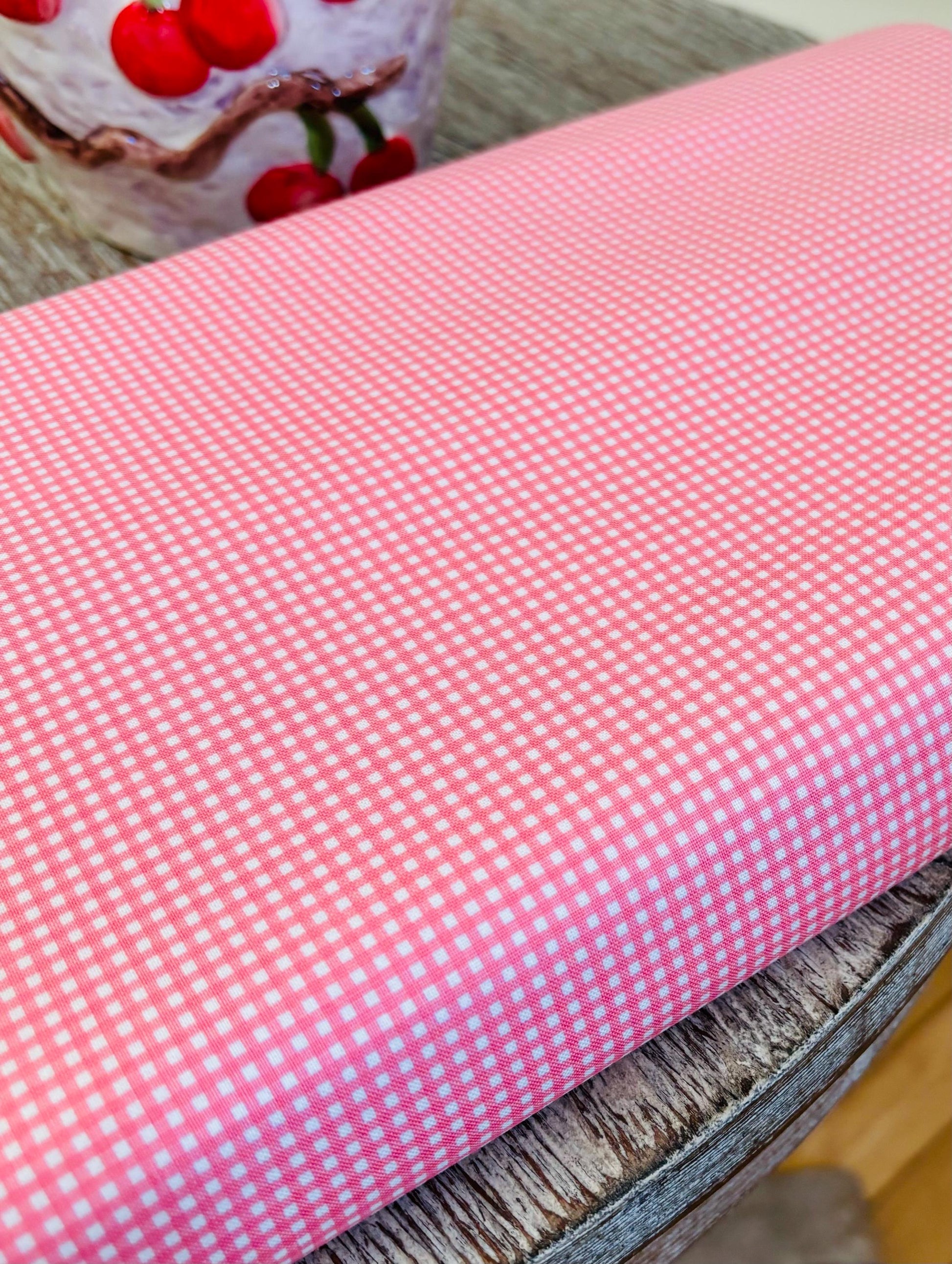 1/16” micro Gingham peony | Riley Blake Designs | C445 | 100% cotton | design by RBD | in stock