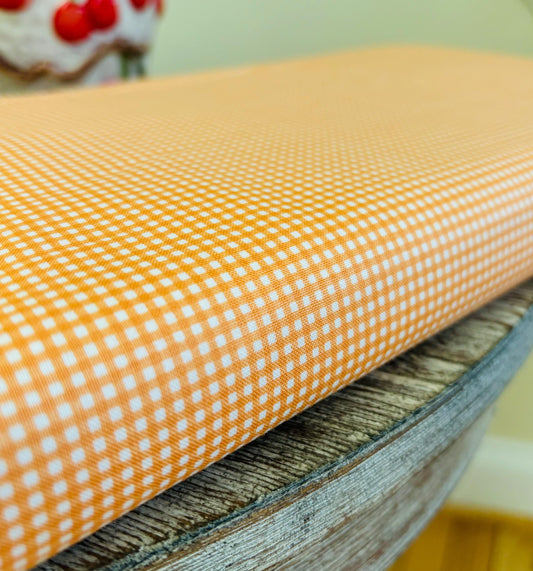 1/16” micro Gingham marmalade | Riley Blake Designs | C445 | 100% cotton | design by RBD | in stock