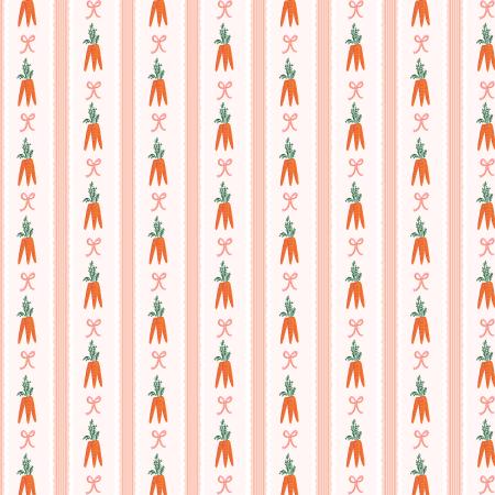 Easter by Rifle Paper co RP1504-BL3 - Carrot Patch - Blush Fabric - shipping Jan '25