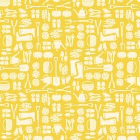 LV800-SU12 In The Vegetable Garden - Garden - Sunshine Fabric | Cotton+Steel Fabrics | Loes van Oosten - in stock