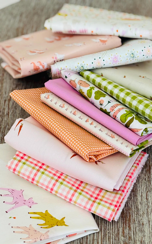 Cottage Grove mini bundle with blenders | Fat quarters bundles 12 fabrics | Fast shipping | Pure solids | spring vibes | rustic - AGF