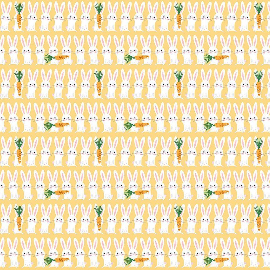 SWEET PURRENNIALS - Bunny stripe STELLA-DLW3108 Sunshine in stock - Easter - Buuny - Dear Stella - Leezaworks