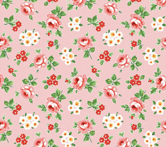 Preorder** Flower Market hand picked pink | Poppie cotton | Elea Lutz | vintage | ship Sept '25 FM25408
