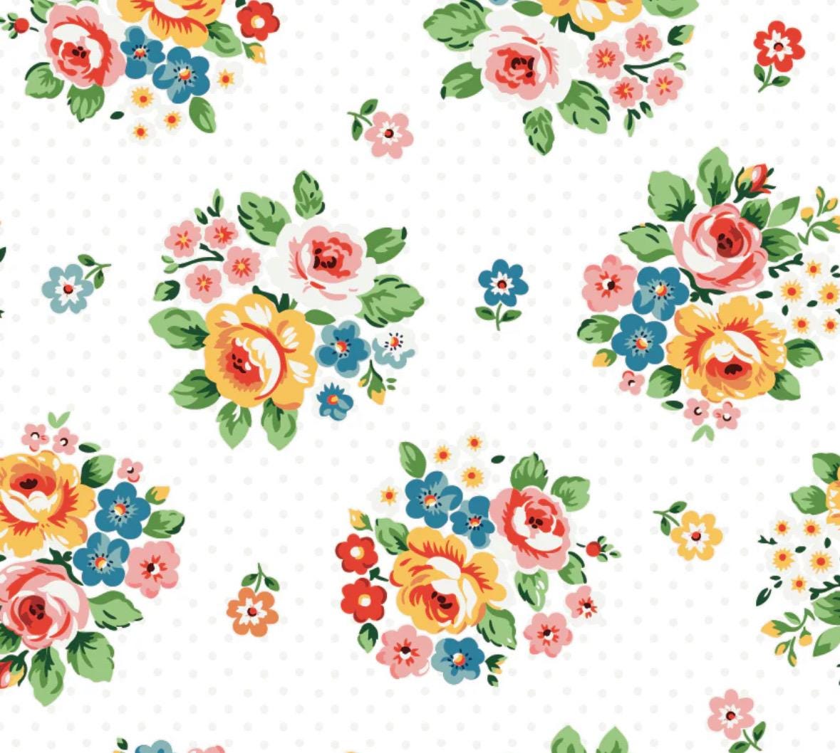 Preorder** 5" Flower market Precuts 42 Prints | Poppie cotton | Elea Lutz | vintage | shipping Sept