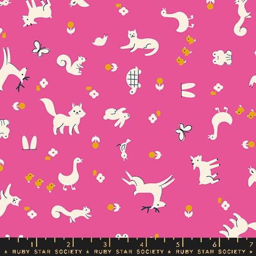 Woodland Park Raspberry hot vibrant pink RS1080 15 Ruby Star society | In stock - Rashida Coleman Hale