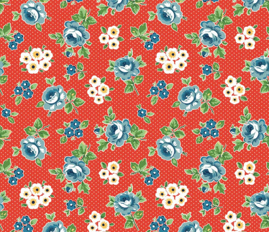 Preorder** Flower Market hand picked red | Poppie cotton | Elea Lutz | vintage | ship Sept '25 FM25406