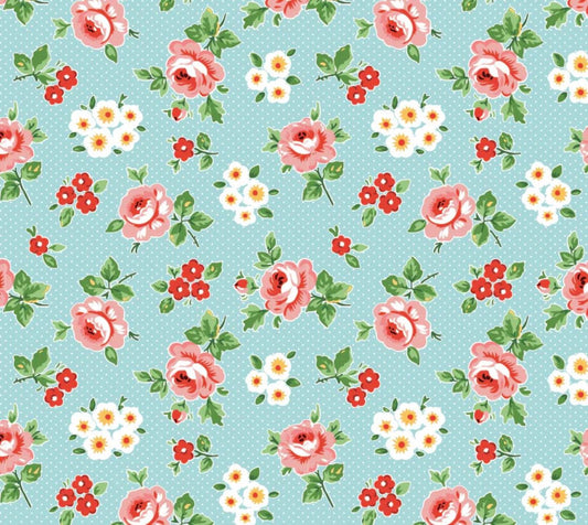 Preorder** Flower Market hand picked blue | Poppie cotton | Elea Lutz | vintage | ship Sept '25 FM25407