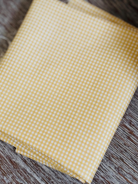 1/16” micro Gingham Beehive light yellow | Riley Blake Designs | C445 | 100% cotton | design by RBD | in stock