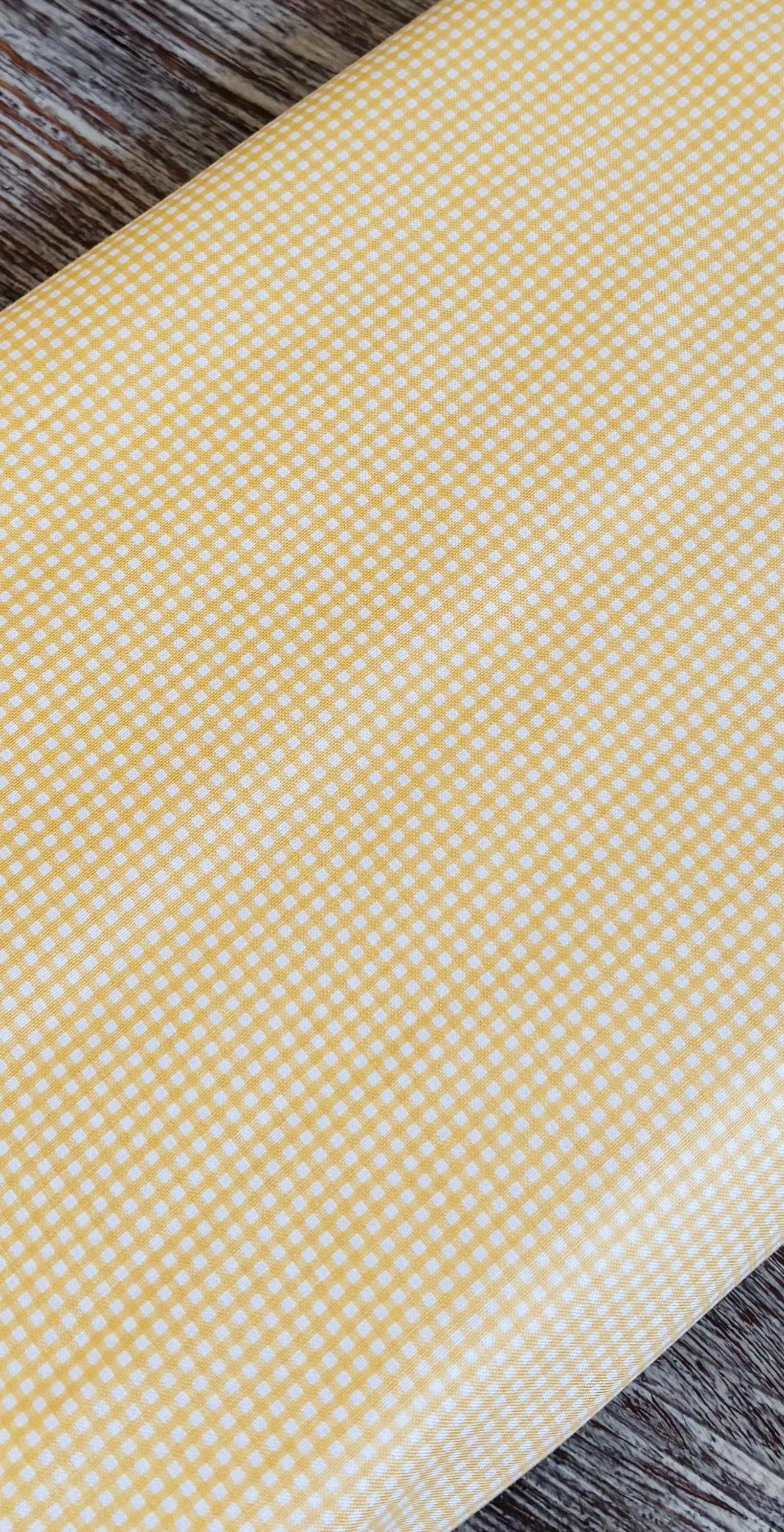 1/16” micro Gingham Beehive light yellow | Riley Blake Designs | C445 | 100% cotton | design by RBD | in stock