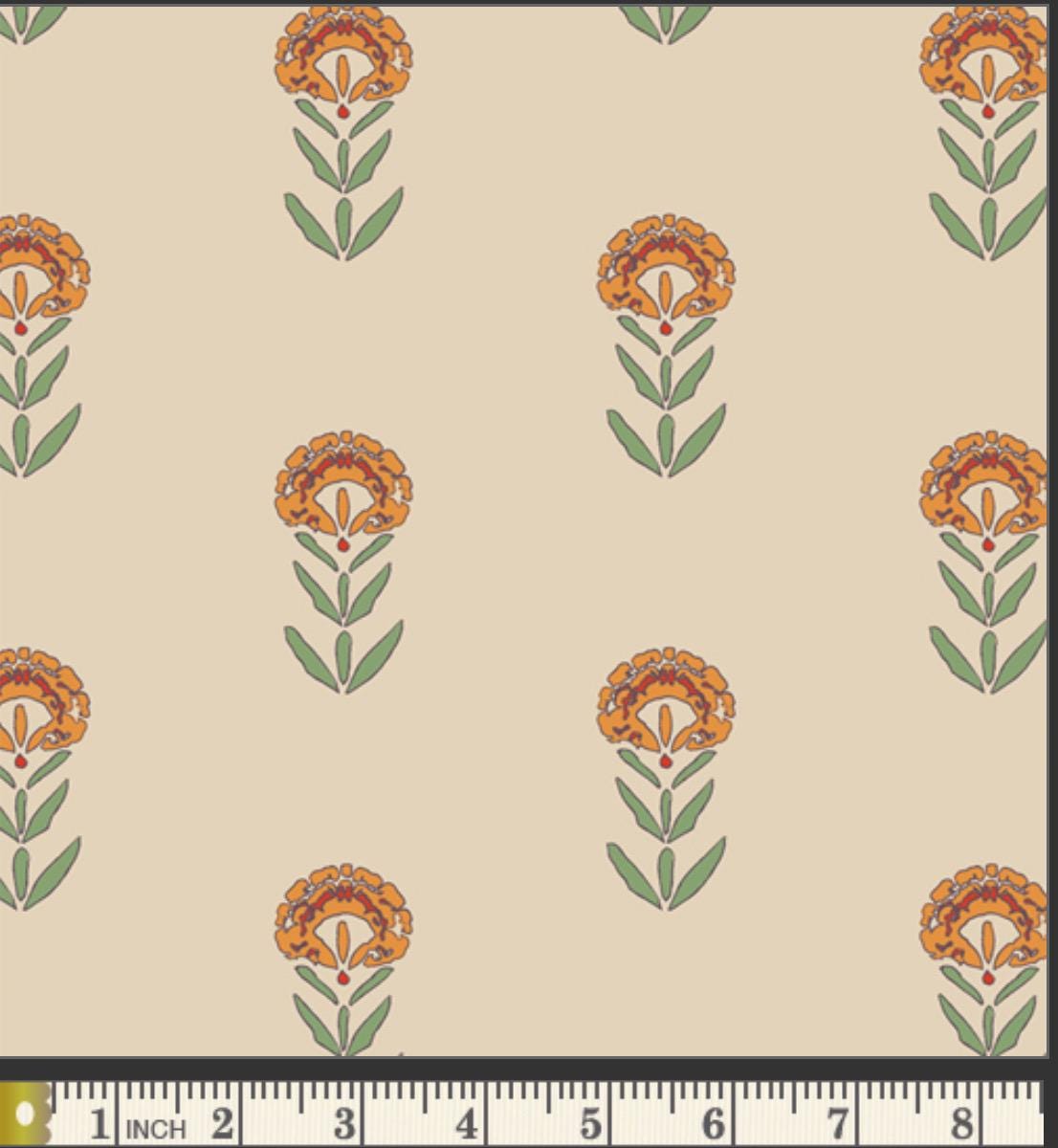 Front Yard Marigolds in Linen Blend in stock - Maureen Cracknell | MRGL55314 | AGF