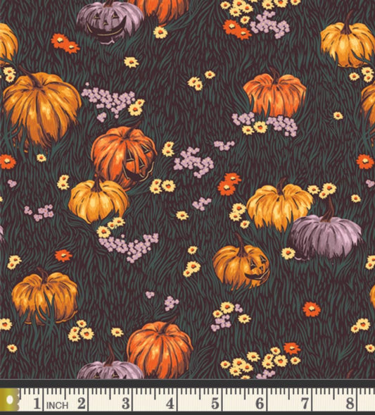 Moonlight Pumpkins GHH13140 AGF Ghostly and haunted | 100% cotton | Sweet ’n Spookier | in stock | Halloween