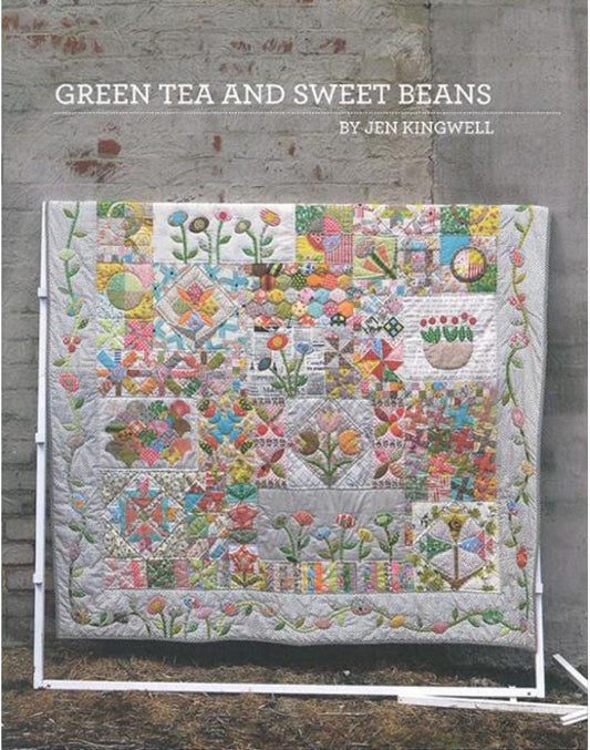 Green Tea And Sweet Beans JKD 5002 Jen Kingwell Design | quilt size 71 1/2" " x 75 1/2 " - in stock Moda