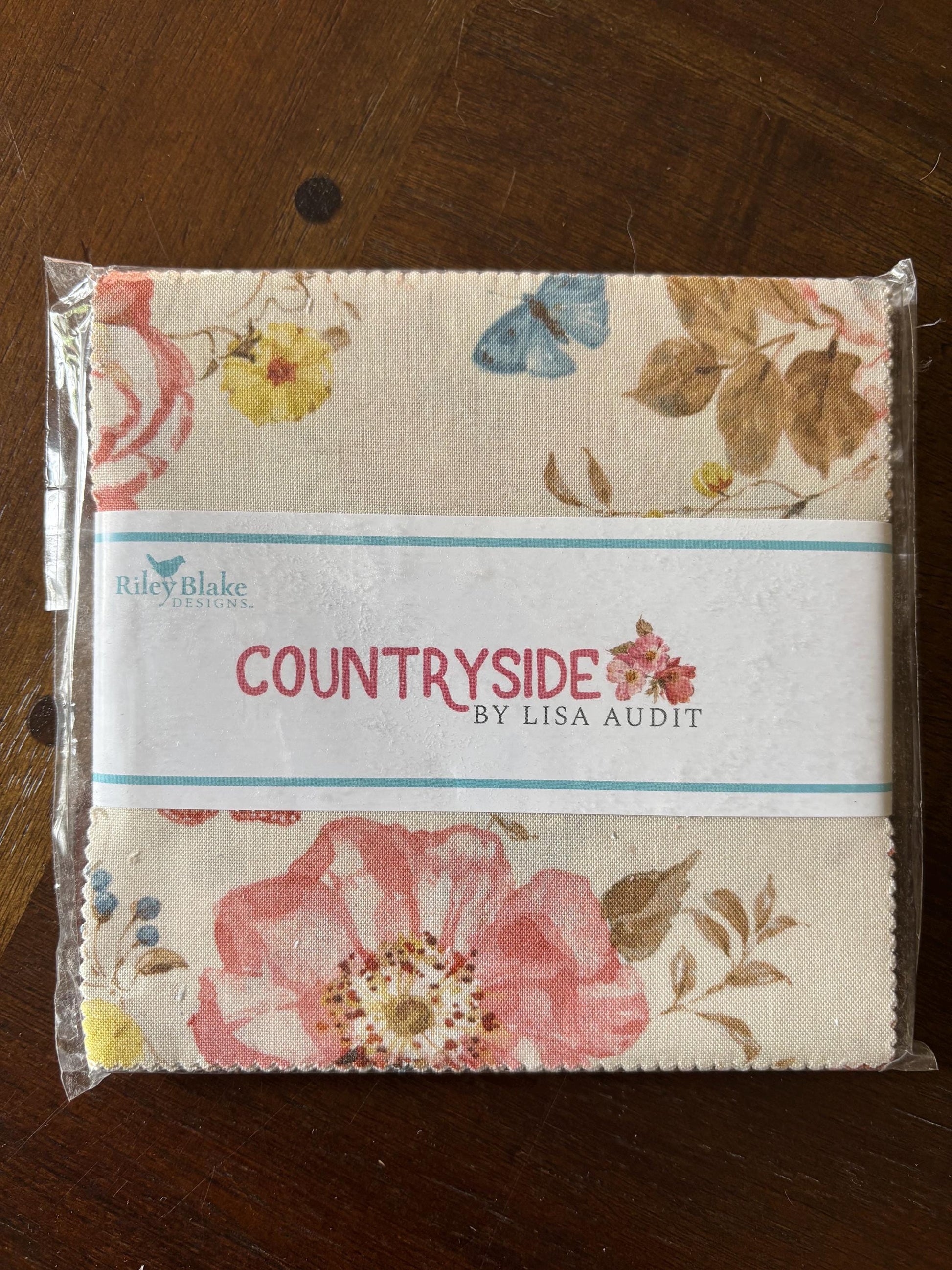 Countryside by Lisa Audit 5 " inch stacker - 42 pieces | floral - plaid - 5-14530-42