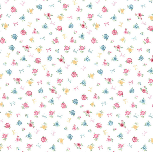 Rosy cheeks Welcome white RC25249 | Poppie cotton | Rosy cheeks | vintage | in stock