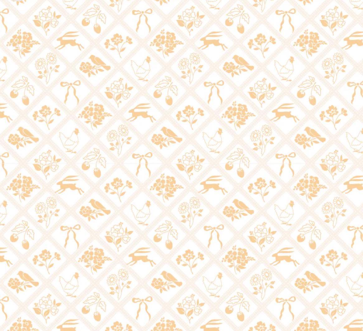 Rosy cheeks Bon jour yellow RC25246 | Poppie cotton | Rosy cheeks | vintage | in stock