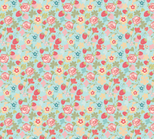 Rosy cheeks Hello blue RC25241 | Poppie cotton | Rosy cheeks | vintage | in stock