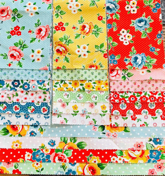 Flower Market 22 FQ / 1/2 yards| Poppie cotton | Elea Lutz | vintage | **preorder** FREE US shipping September