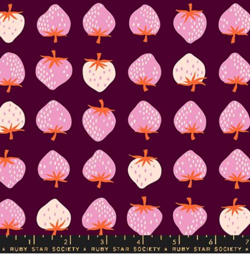 Strawberry deep plum RS3084 Ruby Star | In stock - Kimberly Kight - summer - Retro Kitsch