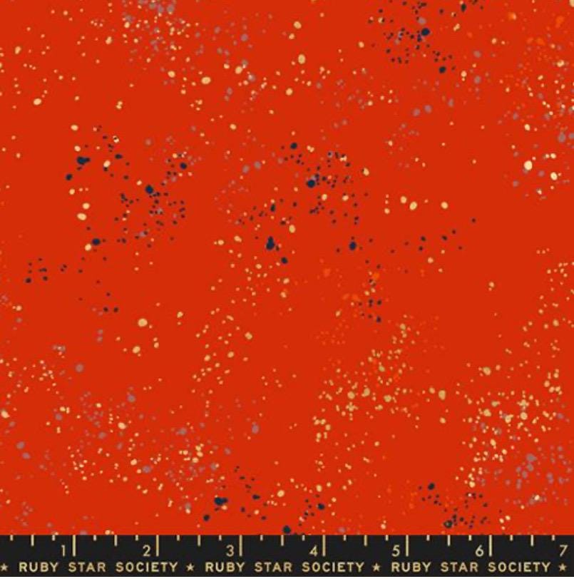 Speckled RS5027 94M Ruby Star Poinsettia | In stock - Blender Red metallic - Rashida Coleman Hale