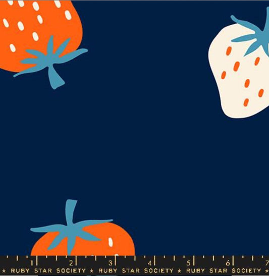108" Strawberry Navy RS3089 13 Ruby Star | In stock - Kimberly Kight - summer - Retro Kitsch