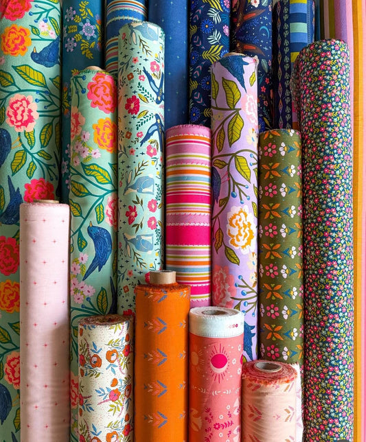 Preorder Starling collection - 17 fat quarter bundle and a matching binding - Maureen Cracknell - plaid - bees - birds - summer shipping Aug