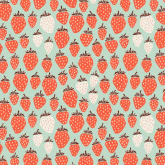 Under the Apple Tree II Queen Of Berries - summers day Strawberry Cotton+Steel Loes van Oosten in stock LV500-UM11