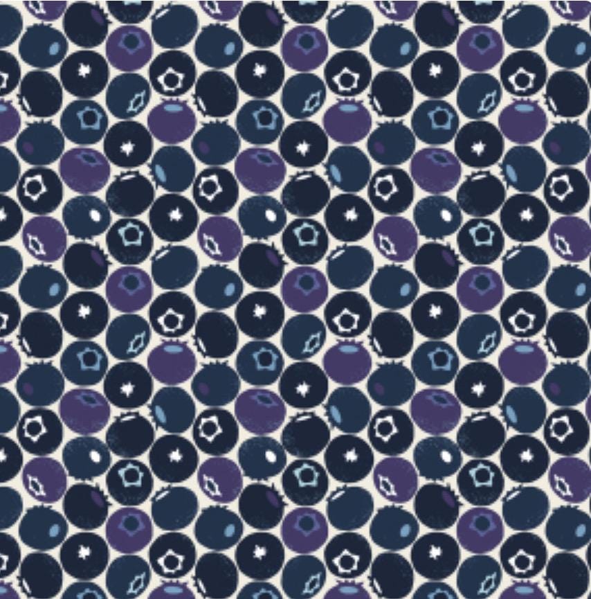 Under the Apple Tree II Queen Of Berries - blueberry hill Cotton+Steel Loes van Oosten in stock LV501 ue4