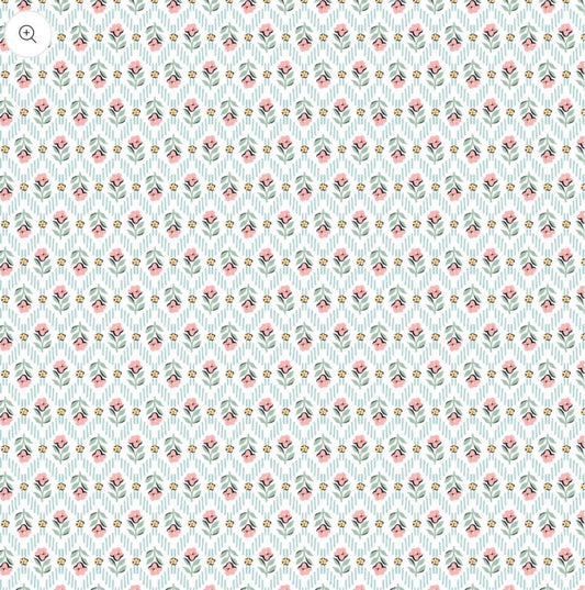 preorder** granny's sewing room Attic curtains blue GS25905 | Poppie cotton | Sheri McCulley | vintage shipping Aug '25