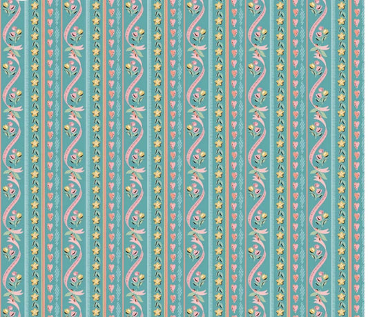 preorder** granny's sewing room Pillow Ticking Blue GS25920 | Poppie cotton | Sheri McCulley | vintage shipping Aug '25