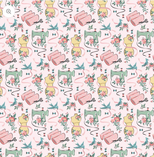 preorder** granny's sewing room white GS25926 | Poppie cotton | Sheri McCulley | vintage shipping Aug '25
