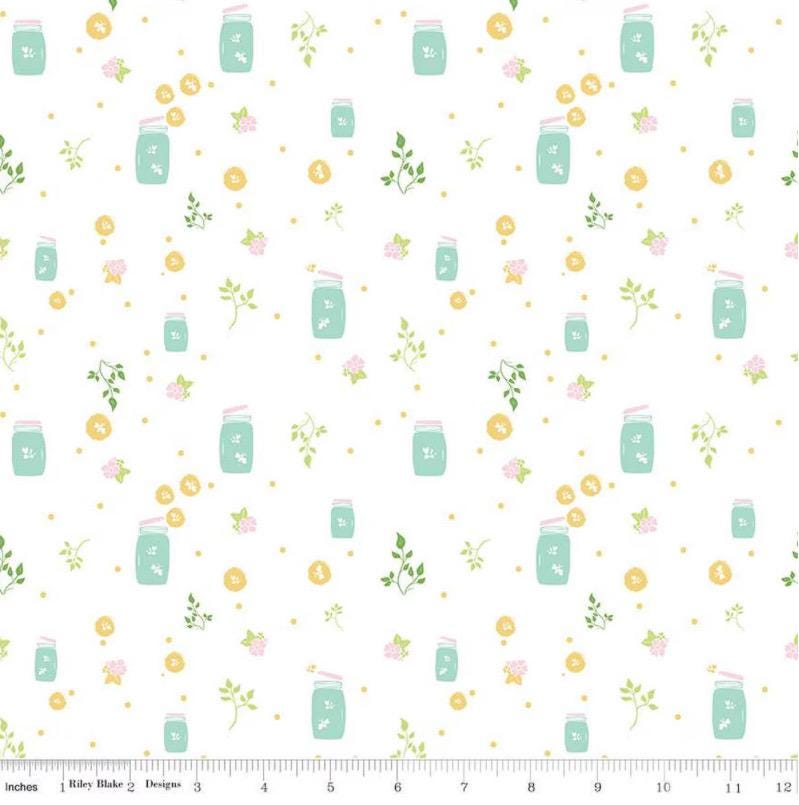 Summer Skies and Fireflies white | Gracey Larson | C16373 | Fast shipping | summer vintage