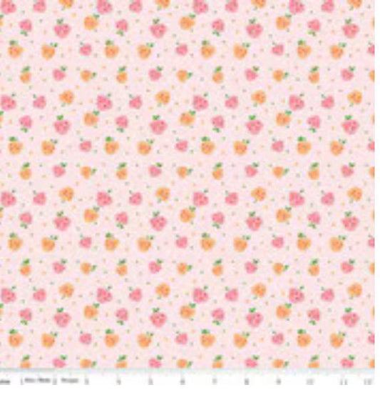 Summer Skies and Fireflies raspberries pink | Gracey Larson | C16374 | Fast shipping | summer vintage