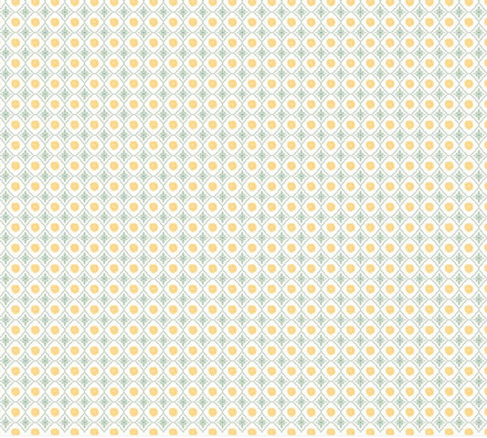Unicorn dreams Collection Charmed celery UD25711 | Poppie cotton | Ginger Deverell | vintage in stock