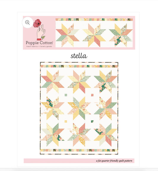 Stella pattern Poppie cotton | quilt and runner pattern - Shipping now