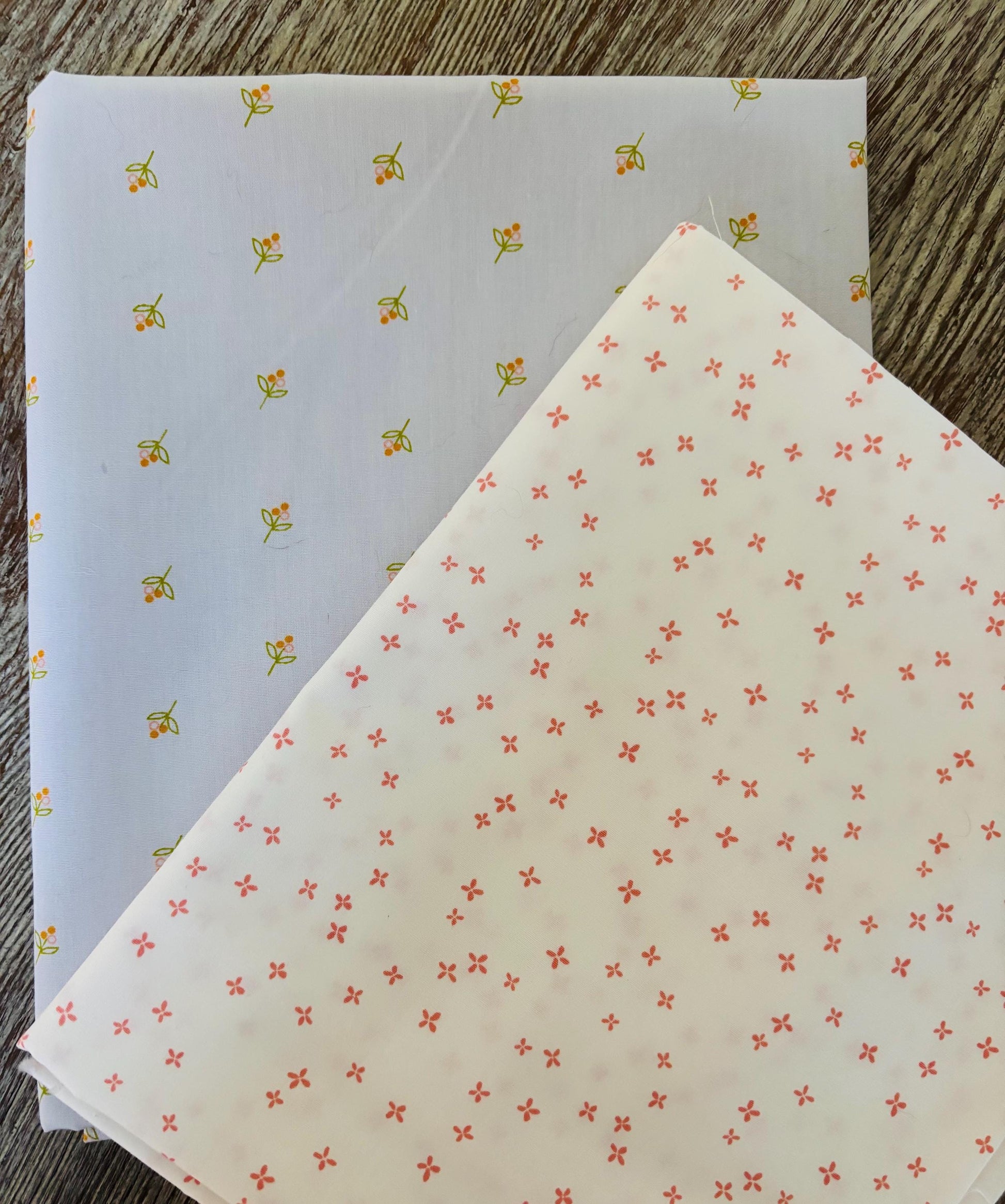 Gentle gatherings 11 fat quarter Low volume polka dots ballerina AGF Starry Poppie cotton hearts RBD Part 1