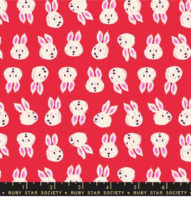 Hello Alice Burgundy RS2125 13 In stock - Sarah watts - bunny bunnies white rabbit