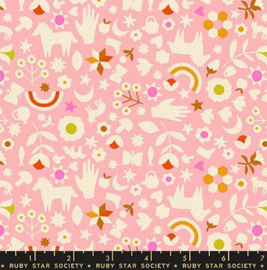 Catnap rosebud RS4131 13 Ruby Star In stock - tiger cat kitty pink Alexia Abegg Little Luck Novelty Vintage Applique Retro