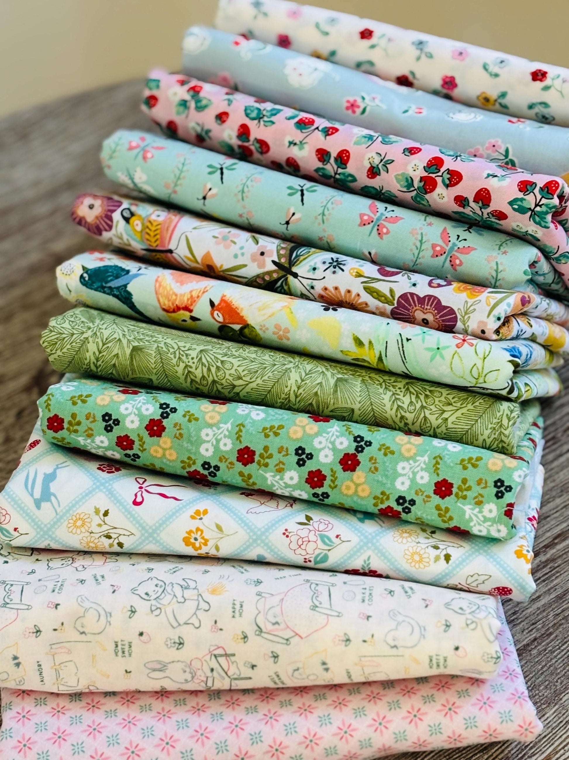 Poppie Favorites 26 fat quarter bundle - Poppie cotton collections - rosy cheeks - calico - seeing dots flower market oh what fun flurry
